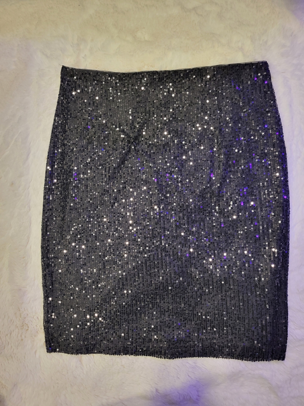 DKNY NWT Black Sequin Skirt